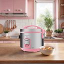 Ver imagem 2 de Panela de Arroz Elétrica Rosa Britânia 10 Xícaras Bpae10c 220v