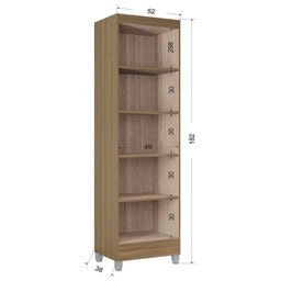 Multiuso Slim 2 Portas Poquema - 3