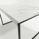 Ver imagem 2 de Mesa de Jantar Nero 4 Lugares Retangular MDF Branco com Preto Klm Store