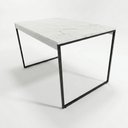 Ver imagem 1 de Mesa de Jantar Nero 4 Lugares Retangular MDF Branco com Preto Klm Store