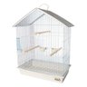 Gaiola Calopsita Teto Plástico Branca Pet Piu Jel Plast - 1
