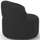 Ver imagem 6 de Kit 02 Poltronas Giratória Orgânica para Sala de Estar Living Helena L02 Suede Preto - Lyam Decor