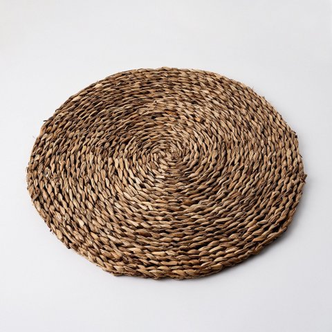 Jogo Americano de Palha Natural 38cm Linha Rústica e Sofisticada