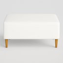 Ver imagem 2 de Puff Bela Manu Decor Madri Pés Palito Couríssimo Branco