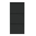 Ver imagem 2 de Sapateira Plus 3 Portas 3 Prateleiras 50cm Aço Preto Abertura Simultânea Suspensa