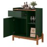 Aparador Bar Bari 1 Porta e 1 Gaveta Verde Oliva/cedro - Casa D - 3
