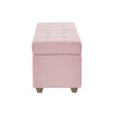 Ver imagem 4 de Recamier Bau Paris 1,20m Suede Rosa Bebe - Clique Decor Clique decorações