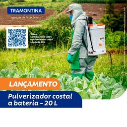 Pulverizador Costal À Bateria e Manual Tramontina 78622206 20 Litros com 5 Bicos e Carregador Bivolt - 3