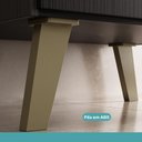 Ver imagem 6 de Cozinha Compacta Atlanta Aria 10 Portas 2 Gavetas MDP 195.5cm Preto Móveis Carraro