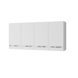 Armário Suspenso 4 Portas Mara 120m - Branco Móblis - 2