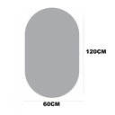 Ver imagem 4 de Espelho Oval Grande 120 X 60 Moderno Lapidado com Suporte