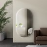Espelho Oval Grande 120 X 60 Moderno Lapidado com Suporte - 1