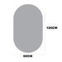 Ver imagem 4 de Espelho Oval Grande 120 X 60 Moderno Lapidado com Suporte