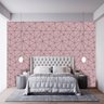 Papel de Parede Adesivo Quarto Menina Rosa Geométrico 15m - 8