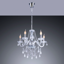 Ver imagem 2 de Lustre Pendente Candelabro Para Sala France Nice 5 Lâmpadas E14 Bivolt:Transparente/110V/220V