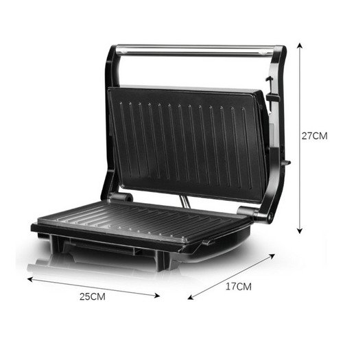 Sanduicheira Grill Antiaderente Inox Gourmet 127v - 6