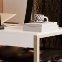 Ver imagem 2 de Mesa Escrivaninha Industrial Desk 90 Color Branco Creme Cota