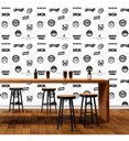Ver imagem 3 de Papel de Parede Temático Área Gourmet Branco - 1,50x0,50m