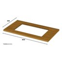 Ver imagem 2 de Balcão Forno de Embutir Americana Branco com Tampo para Cooktop Nature - Henn