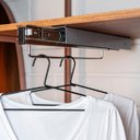 Ver imagem 4 de Cabideiro Suspenso 41cm Suprema Cromado com Corrediça Deslizante Dimec para Closet Armários