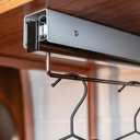 Ver imagem 2 de Cabideiro Suspenso 41cm Suprema Cromado com Corrediça Deslizante Dimec para Closet Armários