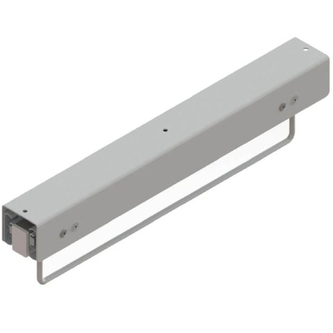 Cabideiro Suspenso 41cm Suprema Cromado com Corrediça Deslizante Dimec para Closet Armários
