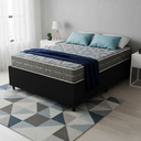 Ver imagem 1 de Cama Box Baú Casal Preto + Colchão de Mola Ensacada