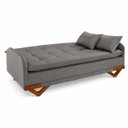 Ver imagem 3 de Sofa Cama 3 Lugares D26 202x92cm Cannes Cinza Luxury