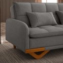Ver imagem 5 de Sofa Cama 3 Lugares D26 202x92cm Cannes Cinza Luxury