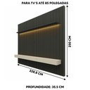 Ver imagem 4 de Painel Ripado para Tv 85 Polegadas Grafite Off White Jax Jm Móveis