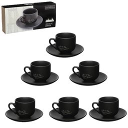 Xicara para café de porcelana manhattan 90 ml com 12 peças - 2