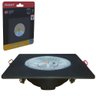 Kit 4 Spot Authentic Led Quadrado de Embutir Avant Amarelo com Corpo Preto Fosco 5w 3000k - Cód - 6