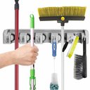 Ver imagem 2 de Suporte Vassoura Encaixe Gancho Multiuso Pano Rodo Lavanderia Utensilio Apartamento Casa Organizaçao