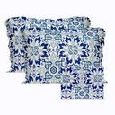 Ver imagem 2 de Kit Colcha Boutis Estampada London King Rozac 3 Peças Bouti London Estampa Wembley 01