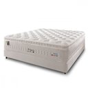 Ver imagem 1 de Cama Box Casal Branco + Colchão Molas Ensacadas Zidi Kingston 138x188x68cm