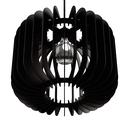 Ver imagem 3 de Luminária Teto tipo Pendente PADUA MDF - Completa - Cor: Preta