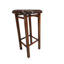 Ver imagem 2 de Kit com 2 Banquetas Altas de Madeira Castanho Mocho 3010 com Assento Estofado Preebel Castanho