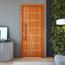 Ver imagem 1 de Kit 3 Portas de Madeira Frisada U.v 210cm X 80cm - R70ss:mogno