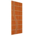 Ver imagem 2 de Kit 3 Portas de Madeira Frisada U.v 210cm X 80cm - R70ss:mogno