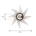 Ver imagem 4 de Espelho decorativo de parede redondo com moldura pequeno Mini Órion Rose Gold