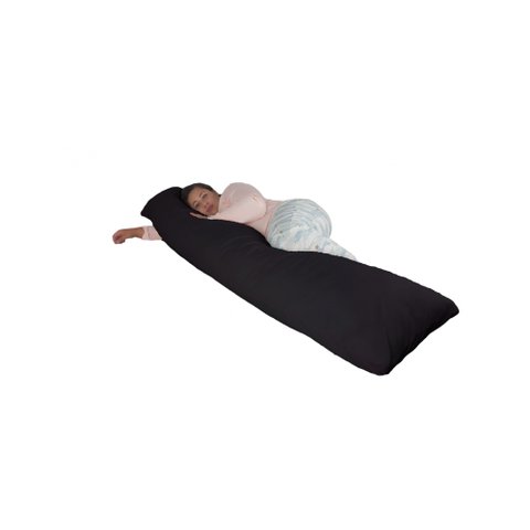Fronha Para Travesseiro Xuxão De Corpo 200x48cm C/ziper - Preto