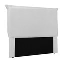 Ver imagem 2 de Cabeceira Decorativa King Size 1,95m Trento PU Branco - Gran Belo