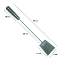 Ver imagem 4 de Kit Limpeza Churrasqueira Rastelo + Pa e Garfo 49 cm