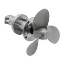 Ver imagem 1 de Helice Rabeta Motor Popa para Roçadeira Tubo 28mm Eixo 9t