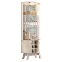 Ver imagem 2 de Conjunto de Cristaleira e Buffet Strait 4 Portas 3 Prateleiras MDP Off White Casah