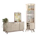 Ver imagem 1 de Conjunto de Cristaleira e Buffet Strait 4 Portas 3 Prateleiras MDP Off White Casah