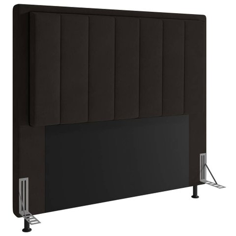 Cabeceira Cama Box King Veneza 195 Cm Suede Mv Estofados