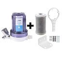 Ver imagem 1 de Filtro Água Pou 125 Transp Bbi C- Torneira + Refil + Suporte + Chave Cor Transparente Voltagem Não