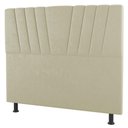 Ver imagem 2 de Cabeceira Cama Box Casal Queen Size Dublin 160cm Sintético Bege - Abmaza