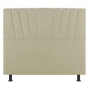 Ver imagem 1 de Cabeceira Cama Box Casal Queen Size Dublin 160cm Sintético Bege - Abmaza